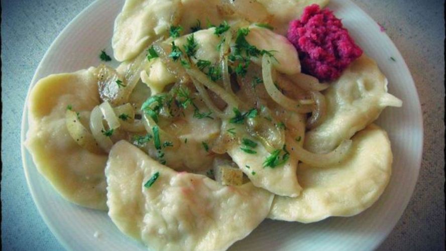 Рецепт вареники с картошкой и салом