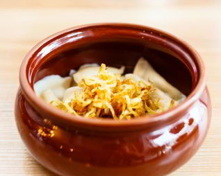 Вареники с курицей и грибами