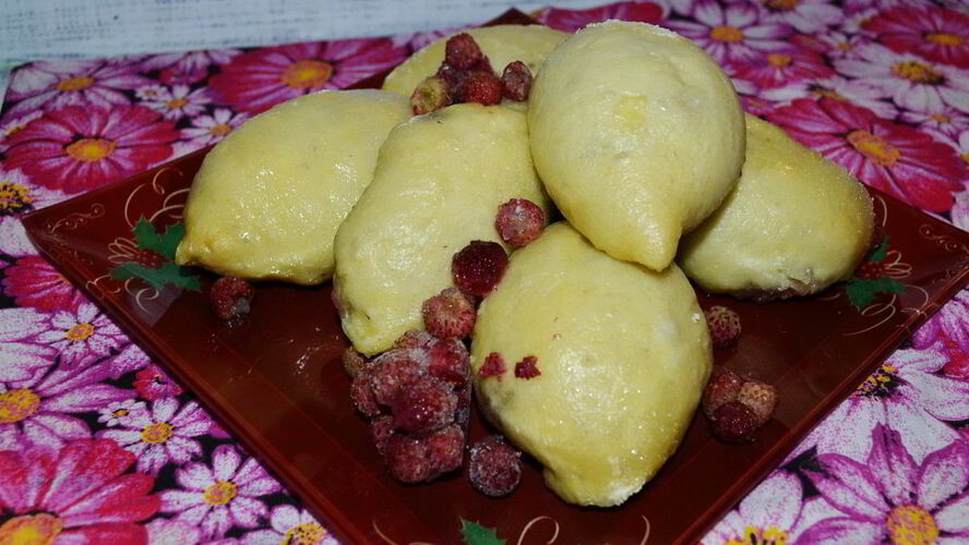 Рецепт вареники с лесными ягодами