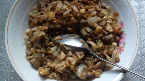 вареники с шампиньонами
