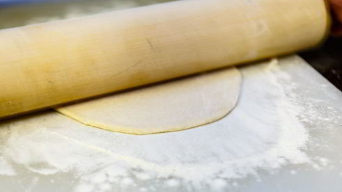 вареники с соленым творогом и зеленью