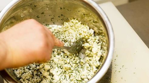 вареники с соленым творогом