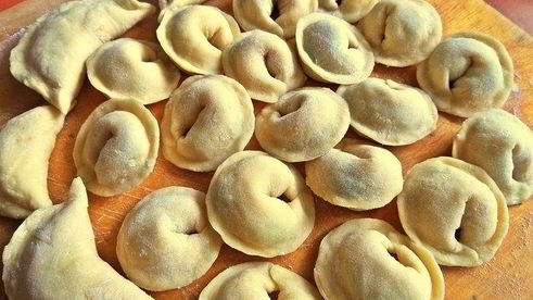 вареники с творогом и черешней