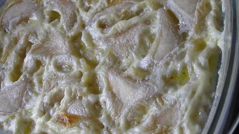 вареники с творогом, запеченные в сливках