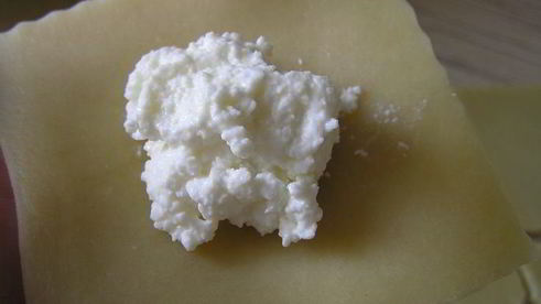 вареники с творогом, запеченные в сливках