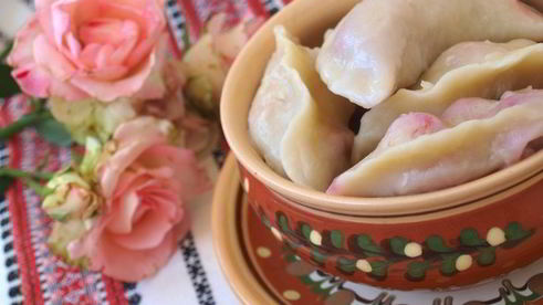 вареники с вишнями из постного заварного теста