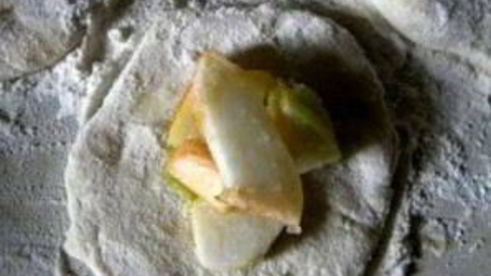 вареники с яблоками