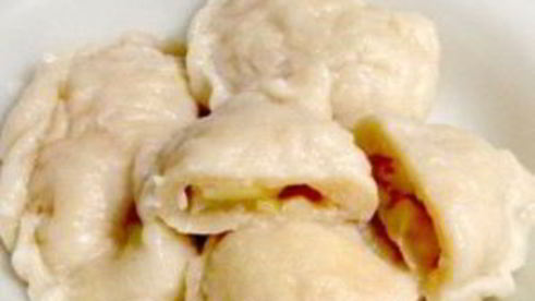 вареники с яблоками