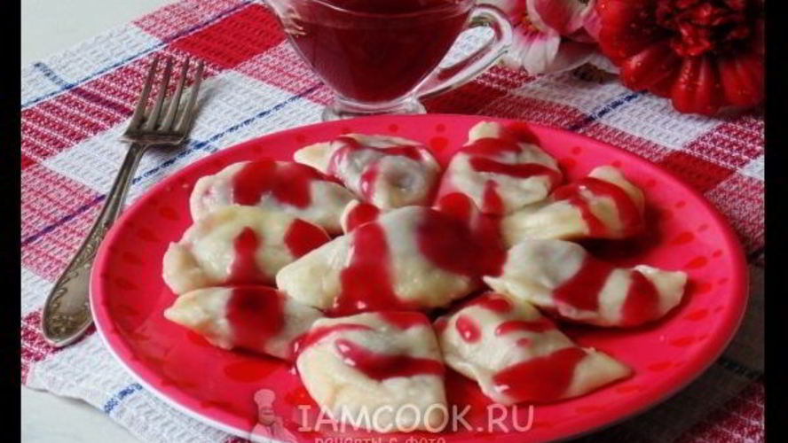 Рецепт вареники с замороженной вишней