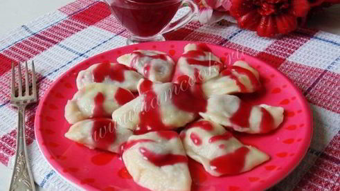 вареники с замороженной вишней