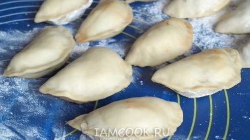 вареники с жареной капустой