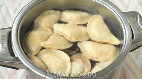 вареники с жареной капустой