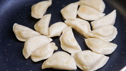 жареные вареники с картошкой