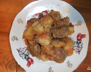 Жаркое из баранины в мультиварке