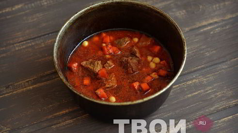 жаркое из говядины с нутом
