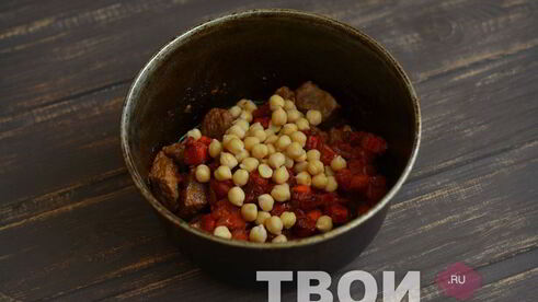 жаркое из говядины с нутом