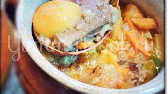 Рецепт Жаркое из говяжьей печени с абрикосами