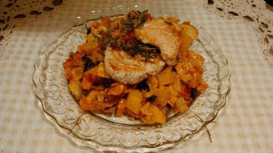 Рецепт жаркое из индейки с пармезаном