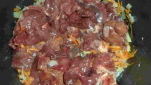 жаркое из куриной печени