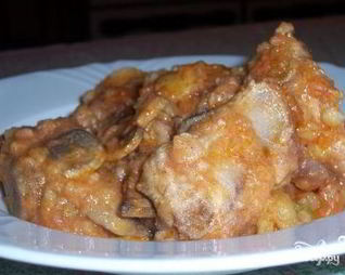 Жаркое из ребрышек с картошкой