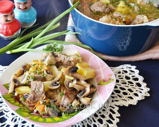 Жаркое из свинины с картошкой