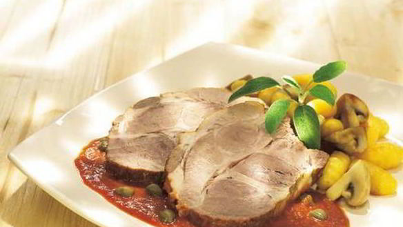 Рецепт Жаркое из свинины с шампиньонами и ньокки