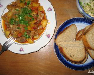 Жаркое на сковороде