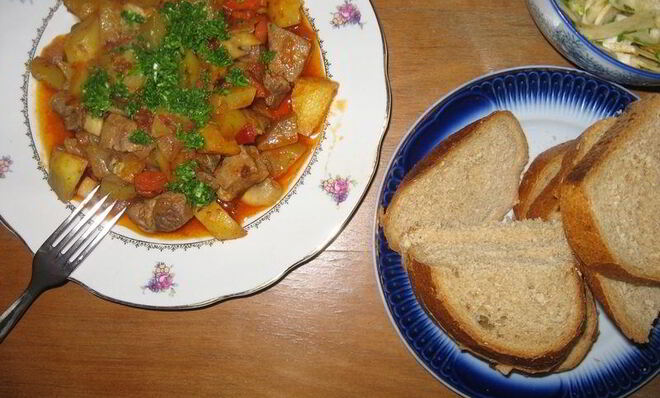 Жаркое на сковороде