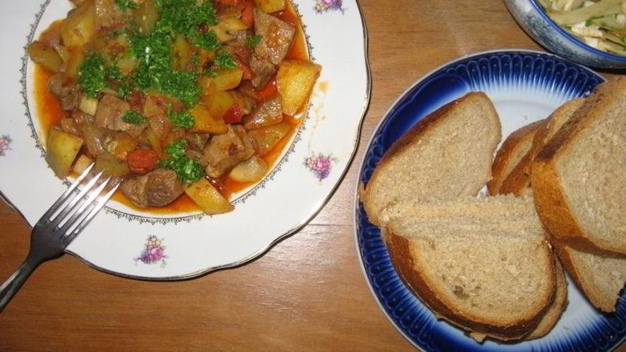 Рецепт жаркое на сковороде