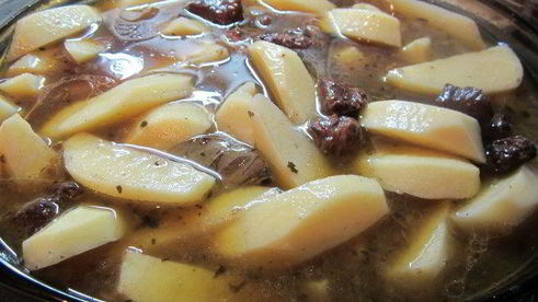 жаркое по-домашнему в гранатовом соусе