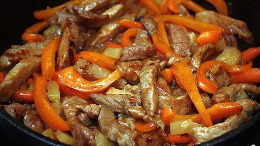 Рецепт жаркое с болгарским перцем