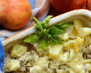 Жаркое с грушами