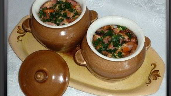 Рецепт Жаркое с куриными желудками