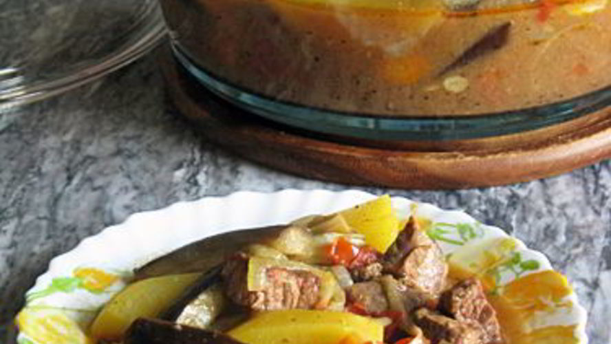 Рецепт жаркое с овощами