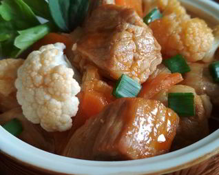 Жаркое с цветной капустой