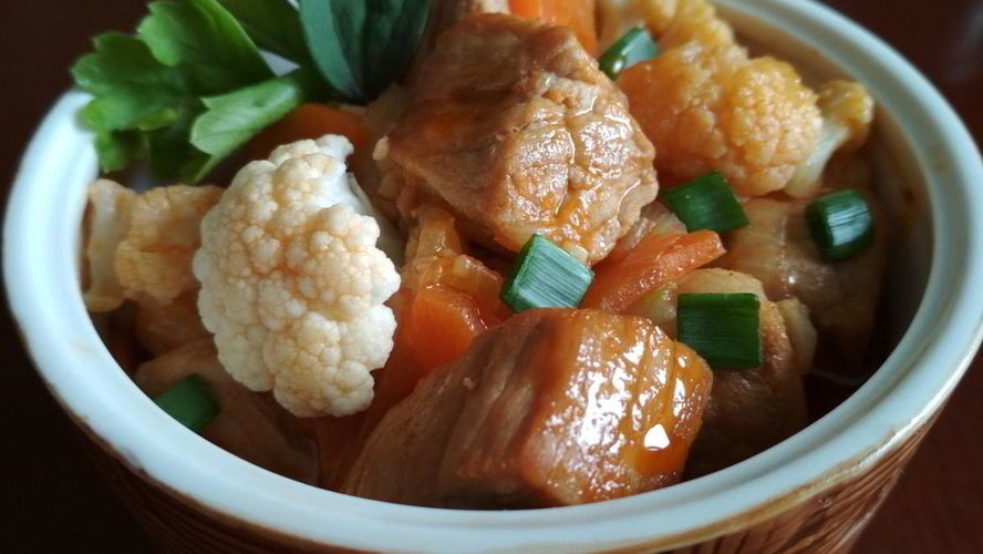 Рецепт жаркое с цветной капустой