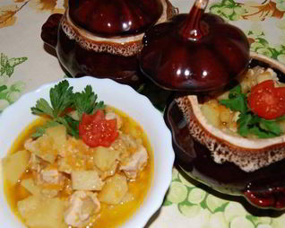Жаркое в горшочке с картофелем