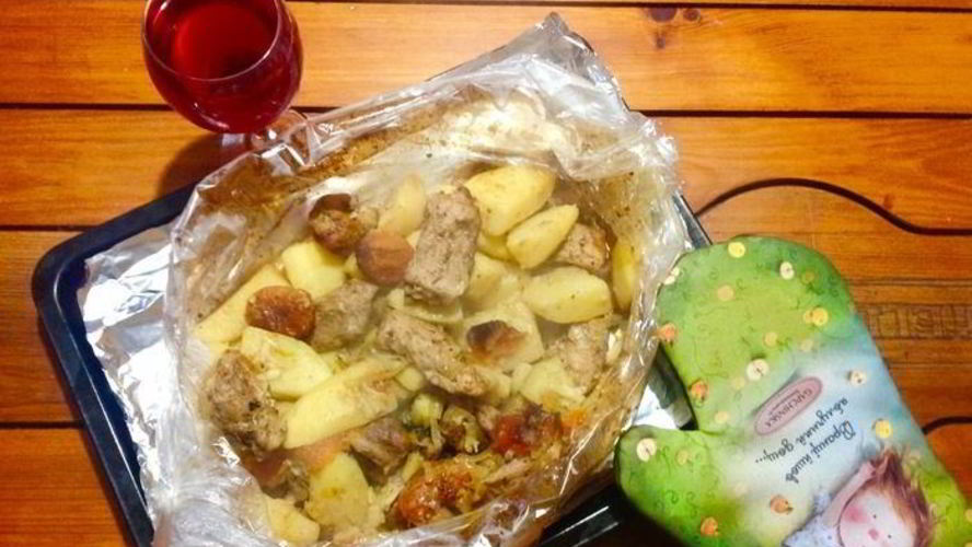 Рецепт жаркое в рукаве