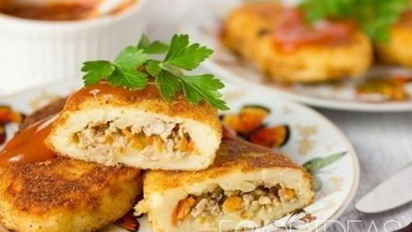 Рецепт Картофельные зразы с фаршем