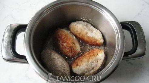 рыбные зразы с грибами и сыром