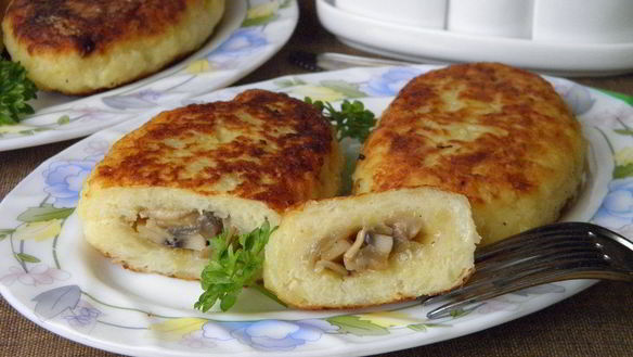 Рецепт Зразы картофельные с грибами