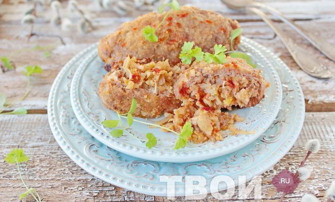 Зразы с капустой