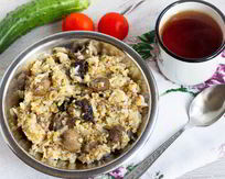 Каши с грибами