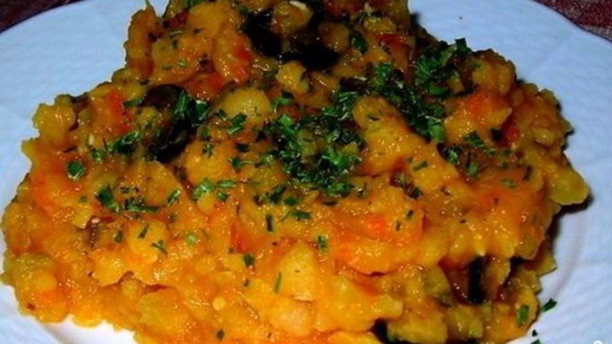 Рецепт гороховая каша с мясом в мультиварке