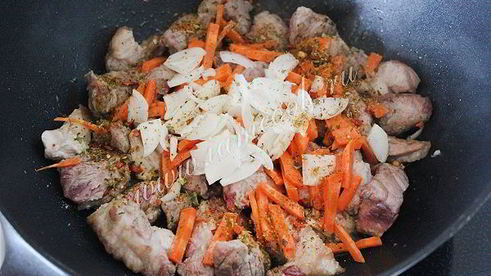 гороховая каша с мясом