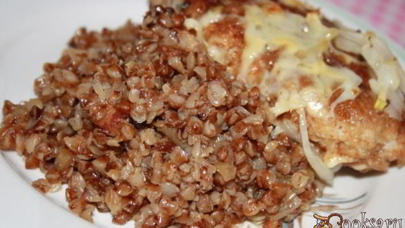 Рецепт Ароматная гречка с луком и беконом