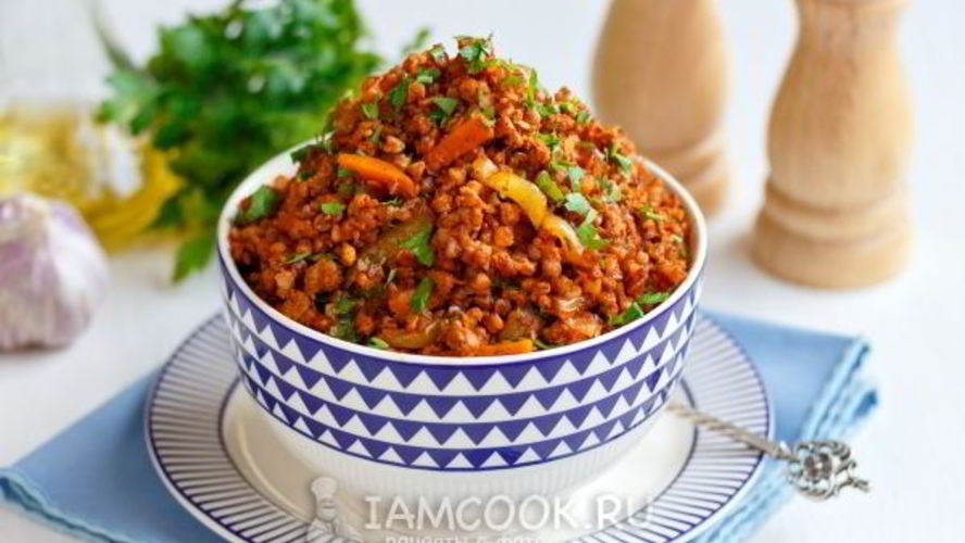 Рецепт гречка по-купечески с фаршем
