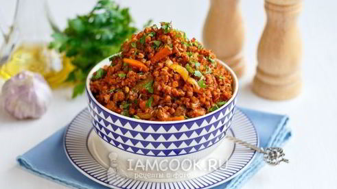 гречка по-купечески с фаршем