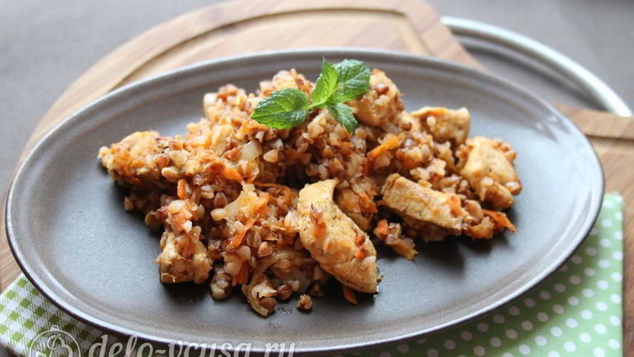 Рецепт гречка по-купечески с курицей