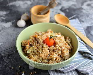 Гречка с индейкой в мультиварке